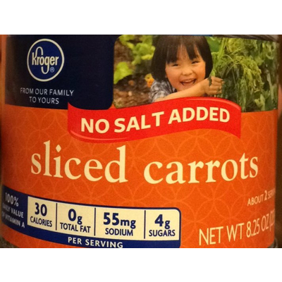 No Salt Added Sliced Carrots