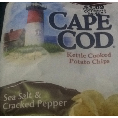 Kettle Cooked Potato Chips, Sea Salt & Cracked Pepper