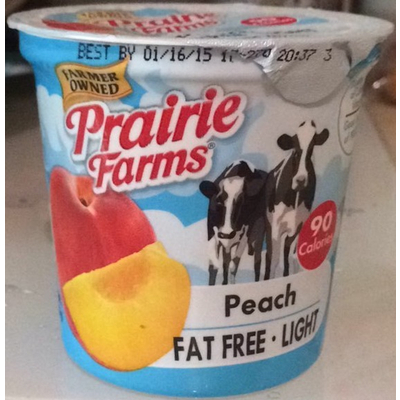 Peach Fat Free Light Yogurt