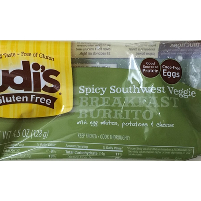 Spicy Southwest Veggie Breakfast Burrito