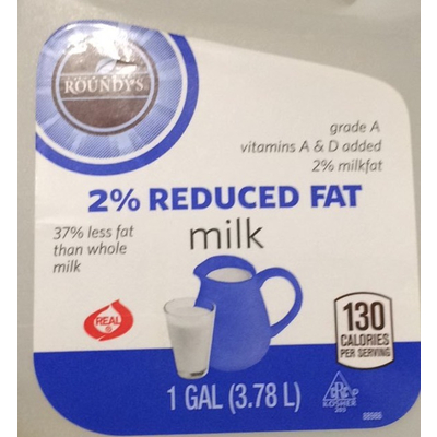 2% Reduced Fat Milk