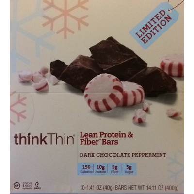 Lean Protein & Fiber Bars, Dark Chocolate Peppermint