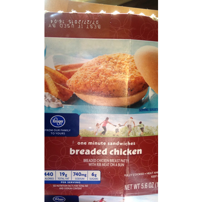 One Minute Sandwiches, Breaded Chicken