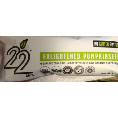 Enlightened Pumpkinseed Vegan Protein Bar