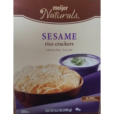 Sesame, Rice Crackers