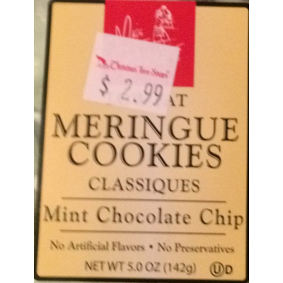 Meringue Cookies, Mint Chocolate Chip