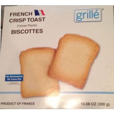 French Crisp Toast, Biscottes
