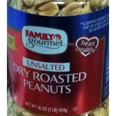 Unsalted Dry Roasted Peanuts