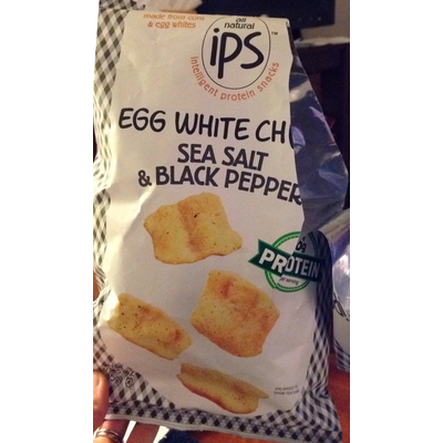 Egg White Chips, Sea Salt & Black Pepper