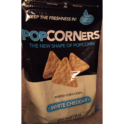 Popped Corn Chips, White Cheddar