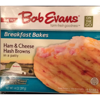 Ham & Cheese Hash Browns in a Patty