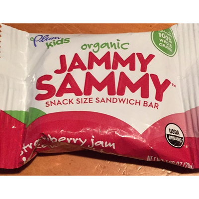 Organic Jammy Sammy Sandwich Bar, Strawberry