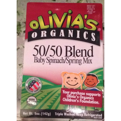 50/50 Blend, Baby Spinach/Spring Mix