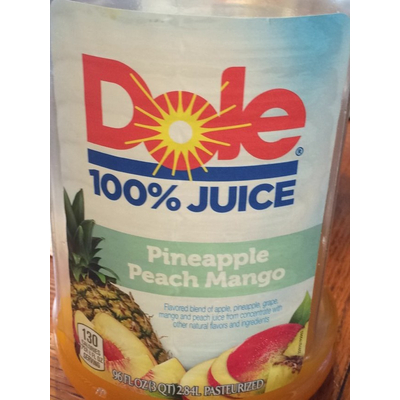 100% Juice, Pineapple Peach Mango