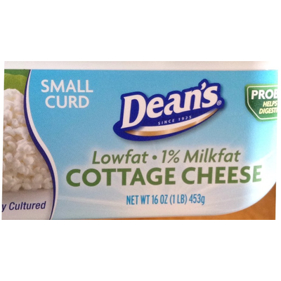 Cottage Cheese, Small Curd, Lowfat, 1% Milkfat