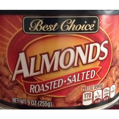 Roasted Salted, Almonds