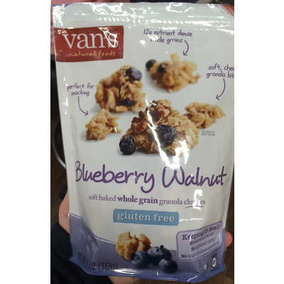 Gluten Free Blueberry Walnut Granola Clusters