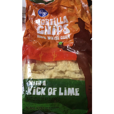 White Corn Tortilla Chips with A Kick of Lime