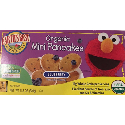 Organic Mini Pancakes, Blueberry
