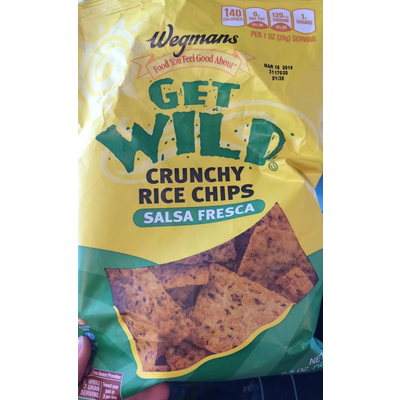 Get Wild, Crunchy Rice Chips Salsa Fresca