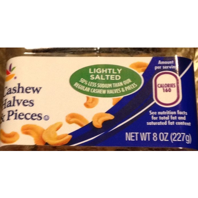 CAshew Halves & Pieces, Lightly Salted