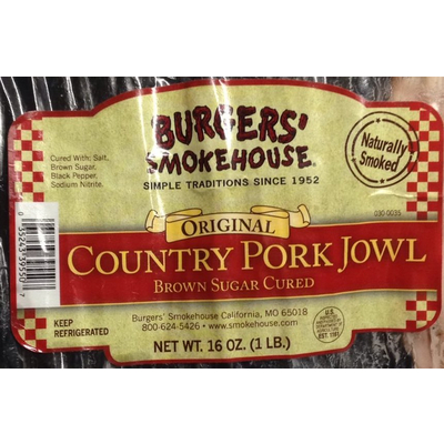 Country Pork Jowl, Brown Sugar Cured