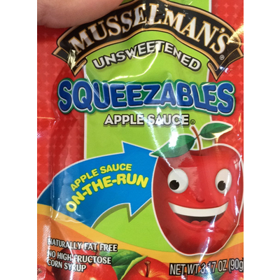 Squeezables, Unsweetened Apple Sauce