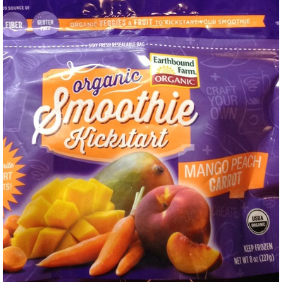 Organic Smoothie, Mango Peach Carrot