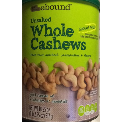 Unsalted Whole Cashews