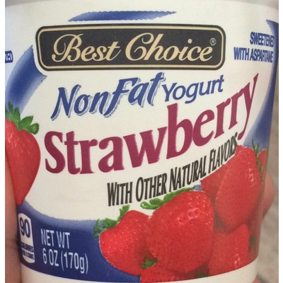 Yogurt, Strawberry, Nonfat