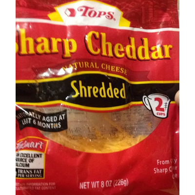 Cheddar Cheese, Sharp, Shredded
