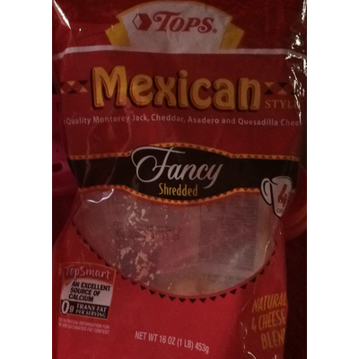 Mexican Style Fancy Shredded Natural 4 Cheese Blend