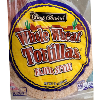 Whole Wheat Trotillas, Fajita Style