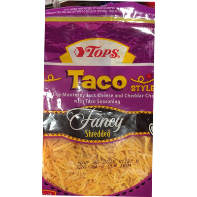 Cheese, Monterey Jack and Cheddar with Taco Seasoning