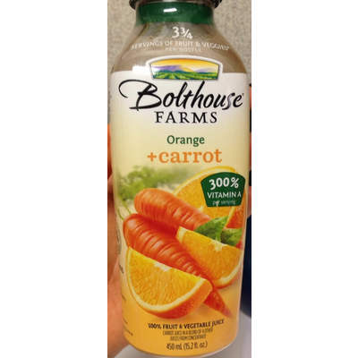 100% Fruit & Vegetable Juice, Orange + Carrot