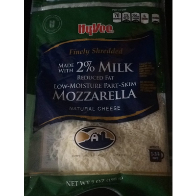 Cheese, Finely Shredded, Mozzarella