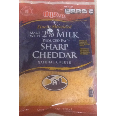 Cheese, Sharp Cheddar, Reduced Fat