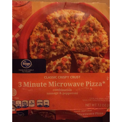 Pizza, Sausage & Pepperoni, Microwave