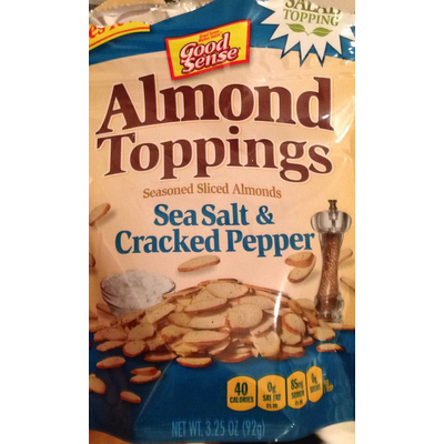Almond Toppings, Sea Salt & Cracked Pepper
