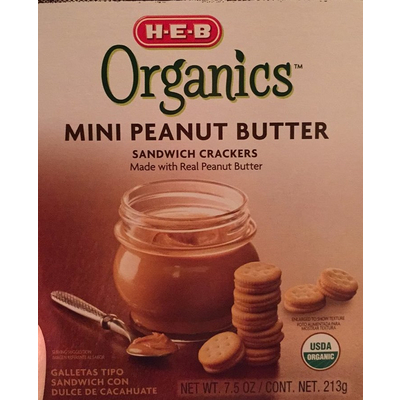 Crackers, Mini Peanut Butter Sandwich