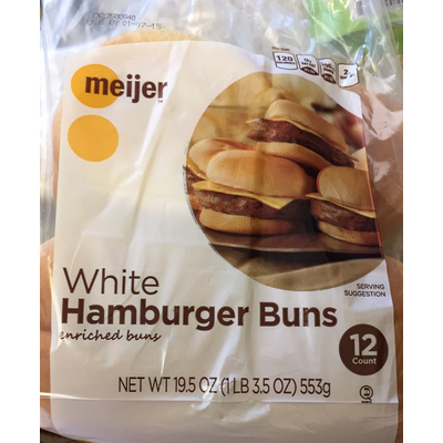 Buns, Hamburger, White