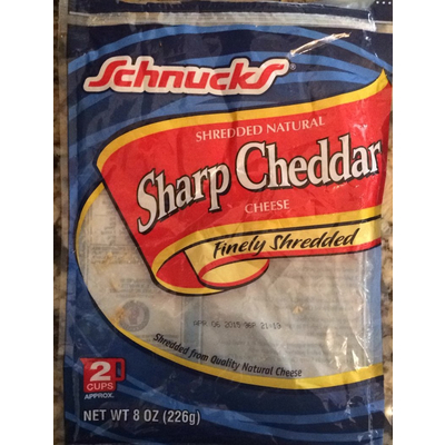 Cheese, Sharp Cheddar, Shredded