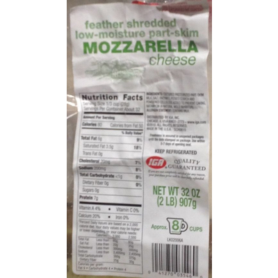 Shredded Mozzarella Cheese