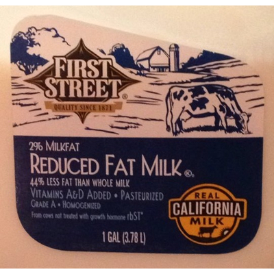 Reduced Fat Milk