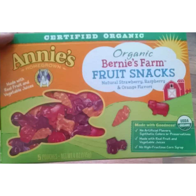 Bernie's Farm Fruit Snacks, Organic