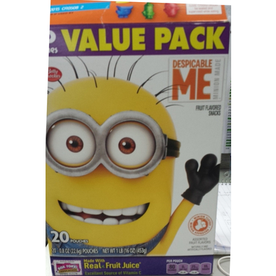 Fruit Flavored Snacks, Despicable Me