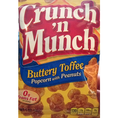 Popcorn with Peanuts, Buttery Toffee