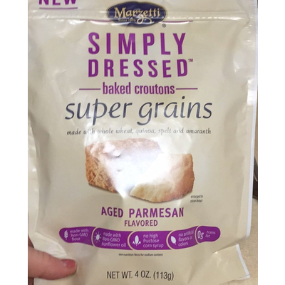 Simply Dressed Baked Croutons, Aged Parmesan Flavor