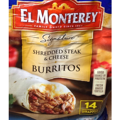 Shredded Steak & Cheese Burritos