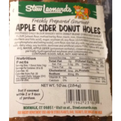 Donut Holes, Apple Cider